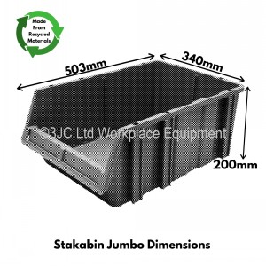 Stakabin Freestanding Parts Bins Size 5 Jumbo